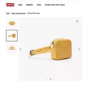 Levi's Yellow Leather Diana Belt Bag -‎ Excellent Used Condition Sold out!